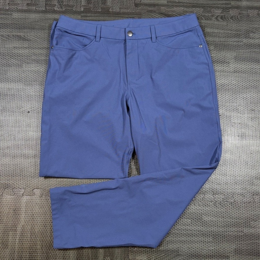 Lululemon Pants Mens 34x30 Blue ABC Classic Fit 5 Pocket Warpstreme Trouser